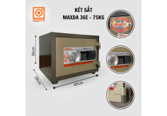 Két Sắt Maxda 36E - 75kg - Khóa Điện Tử: Sự Lựa Chọn An Toàn Và Tiện Lợi Cho Gia Đình Bạn